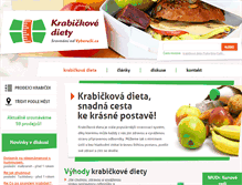 Tablet Screenshot of krabickovediety.info